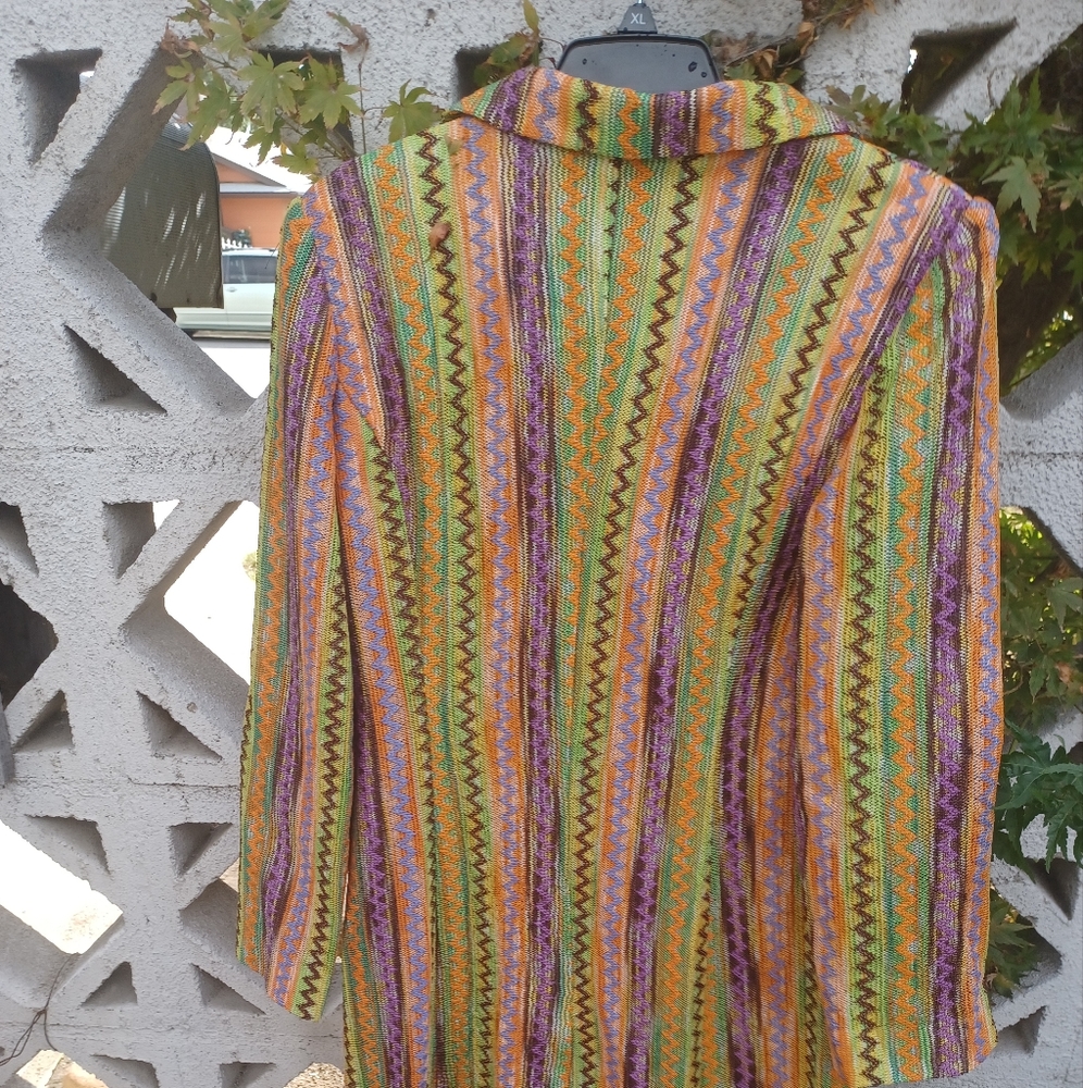Connie's Moonlight Multi-Colored Zigzaged Stripe … - image 4